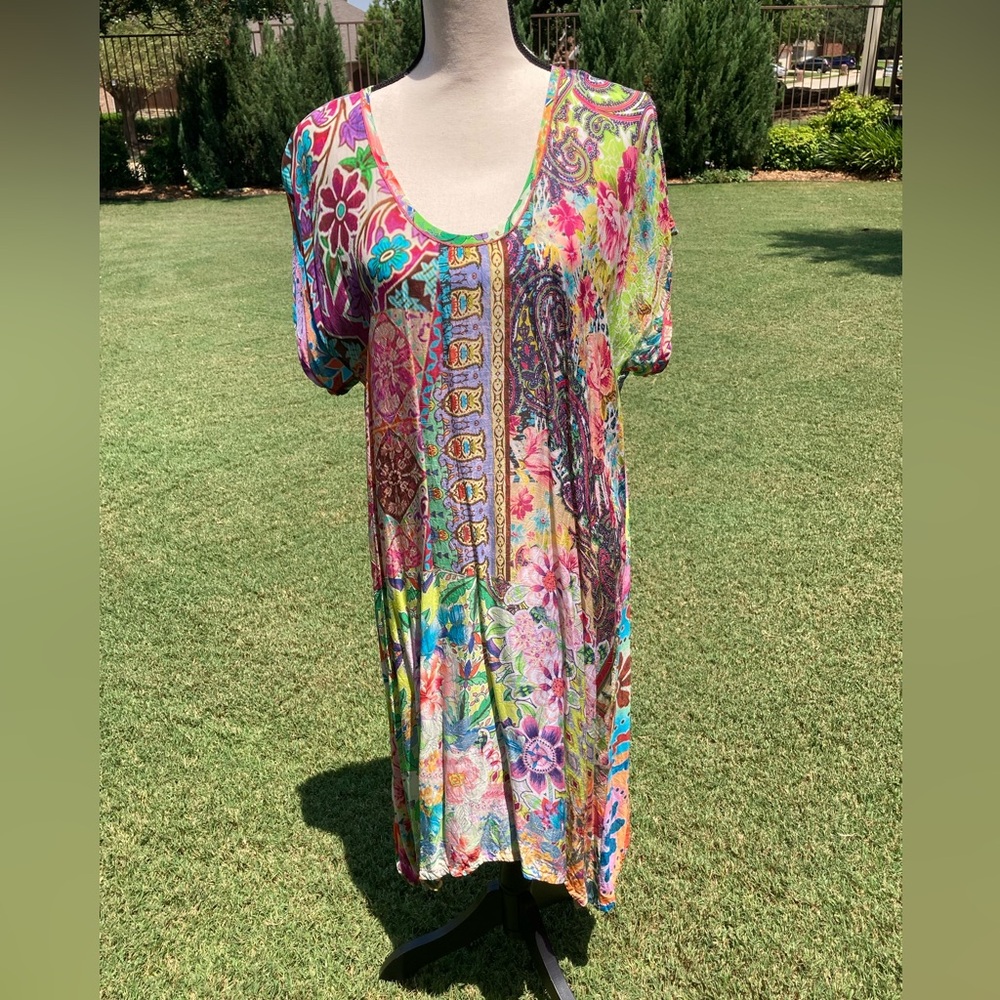 Johnny Was Mix Print Dress